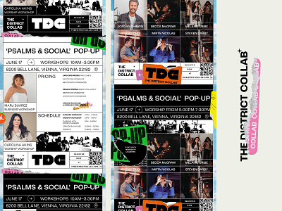 Psalms 🕊️ & Social 🌐 Flyers branding business christian church design concert event flyer grid layout logo party workship worship