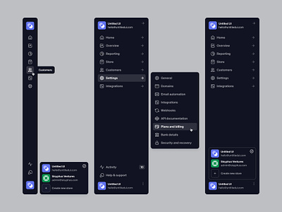 Sidebar navigation — Untitled UI figma menu minimal nav nav menu navigation product design side nav sidebar ui design user interface