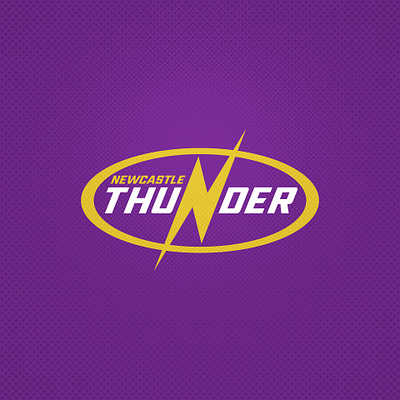 Newcastle Thunder animated animation bolt branding league logo newcastle rugby sports thunder