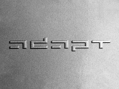adapt logotype design a lettermark adapt ai artificial intelligence brand identity branding design lettering lettermark logo logotype monogram robot robotics startup tech technology type typography wordmark