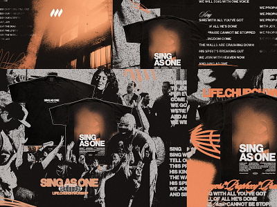 Sing As One 💿 album branding christian church church design collage flyer instagram jesus music punk religion social media worship