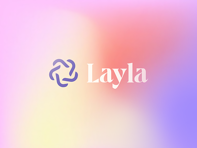 Layla abstract apparel bold boutique branding clever clothing elegant fashion gradient l letter logo luxury mark minimal monogram premium vibrant women