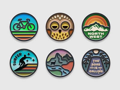 November 2023 achievement badge graphic design pins sticker