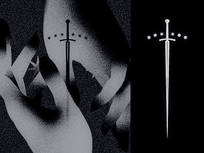 seven ⁂ stars digital fan art fantasy illustration lord of the rings stars sword