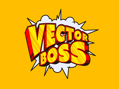 Vector Boss branding illustration illustrator the creative pain typography vector vector boss