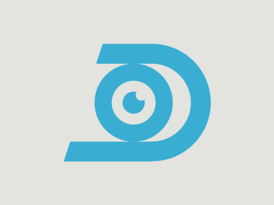 D for Discover branding d discover discovery eye icon illustration letter logo mark monogram vision