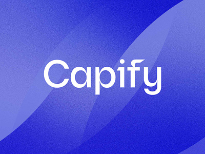 Capify Fintech Logo b2b bank banking blue brand identity branding curve custom design fintech gradient graphic design logo logotype mark typography visual identity
